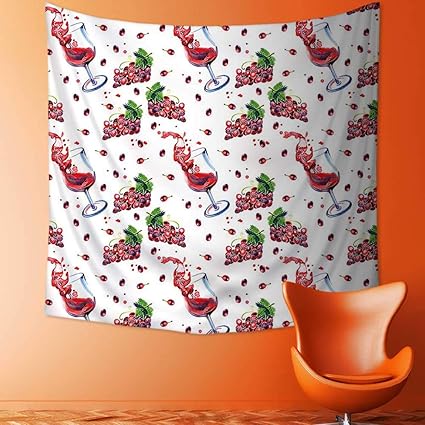 Amazon Com Home Decor Wine In A Glass Grapes Of Wreath