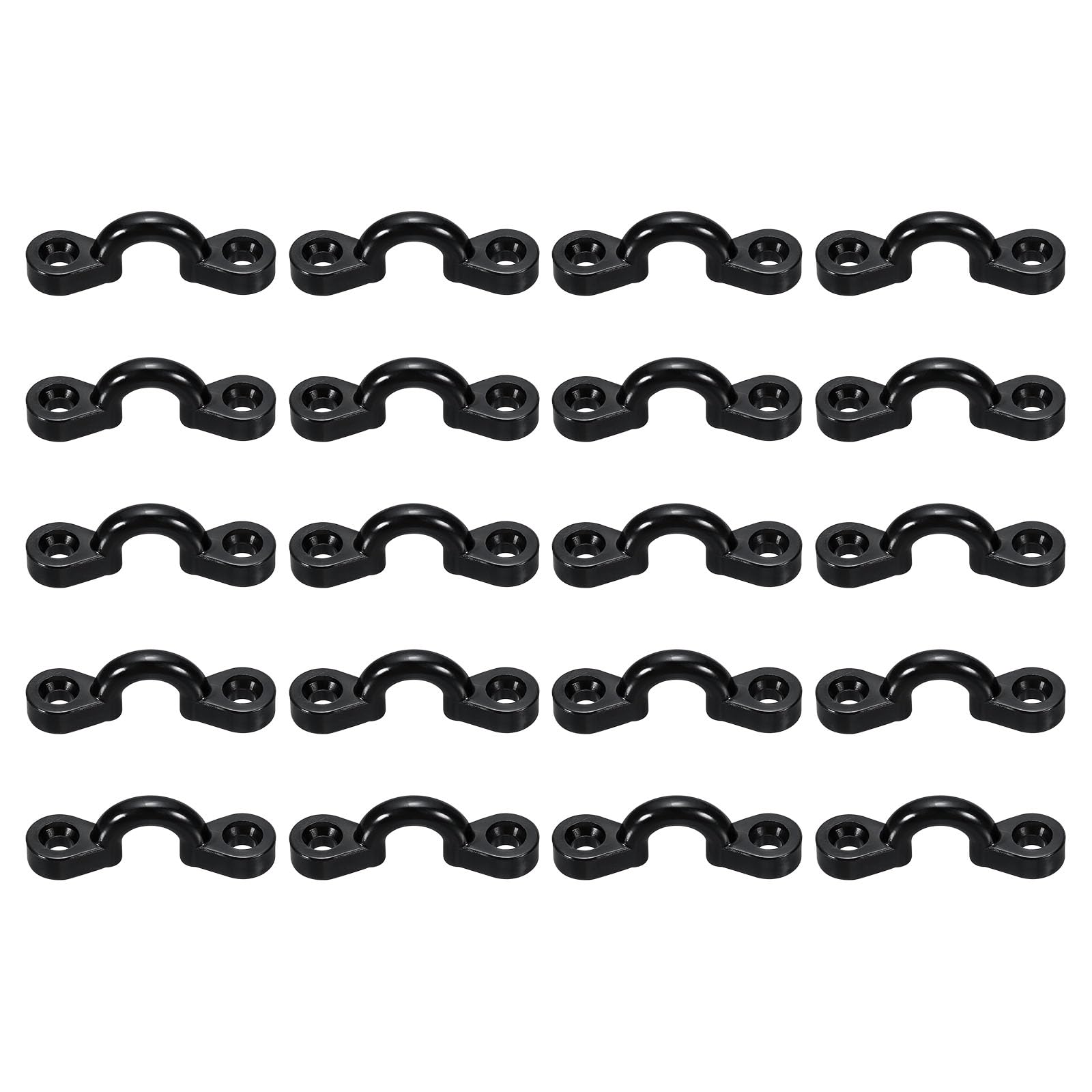 PATIKIL Kayak Pad Eye, 20 Pack Nylon Deck Loops Bimini Boat Top Eye Straps for Kayaks Canoes Boats Tie Down