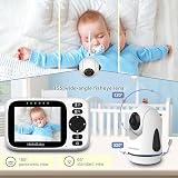 HelloBaby No WiFi Baby Monitor 2 Cameras 3.2in IPS Night Vision PTZ view 6