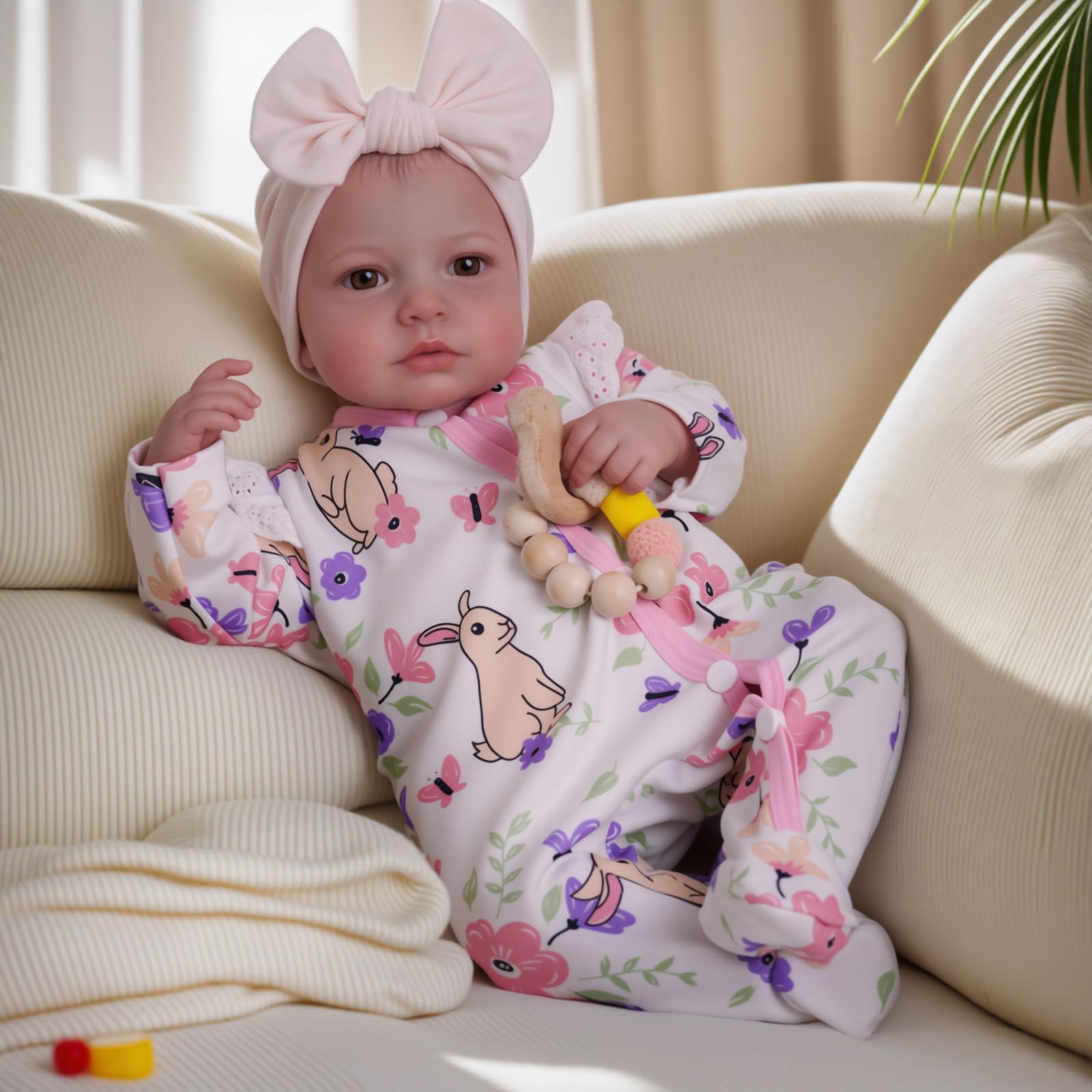 BABESIDE Reborn Baby Dolls - 20-inch Cute Soft Vinyl Realistic Baby Doll Real Life Baby Dolls with Complete Accessories Perfect for Cuddling, Playtime, and Gift Giving