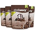Don't Worry Chocolate Quinoa Bites - Low Calorie Snacks, Only 4 Calories per Piece, Healthy Granola Mini Bars, Low Carb Quinoa Crisps, Gluten Free Protein Snack - (Chocolate, 4 Pack)