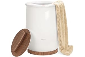 Keenray Towel Warmer, Luxury Towel Warmer Bucket, Large Towel Warmers for Bathroom, Auto Shut Off, Fits Up to Two 40"X70" Oversized Towels, Bathrobes, Blankets, PJ's and More, CL1(Brown)