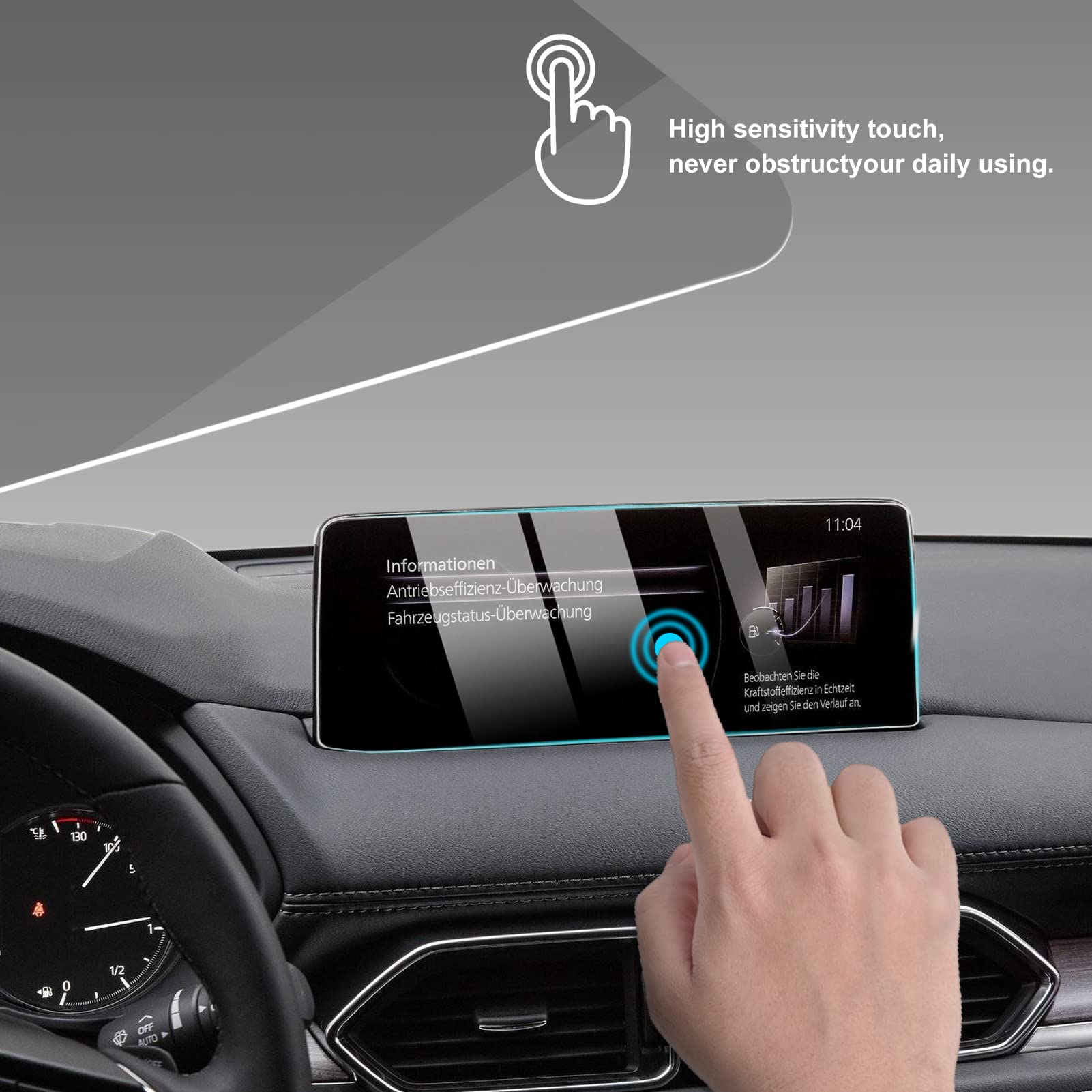 Compatible with Mazda CX-5 CX-9 2025 2024 2023 2022 2021 Accessories Car Navigation Display Screen Touchscreen Protector