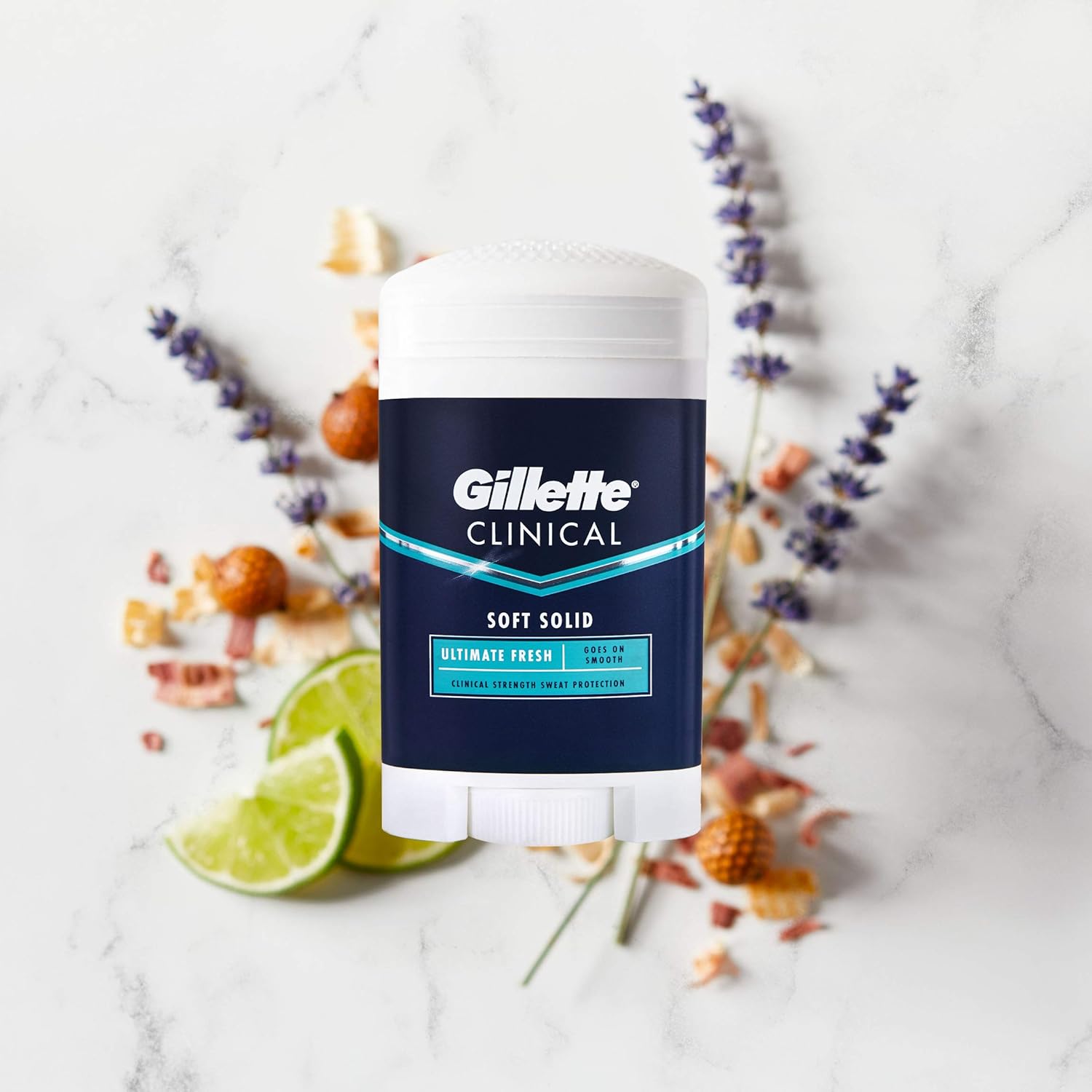 Gillette Clinical Antiperspirant Deodorant for Men, Ultimate Fresh Scent, Advanced Solid, 2.6 Ounce (Packaging May Vary) : Gillette Clinical Strength Antiperspirant Deodorant : Beauty