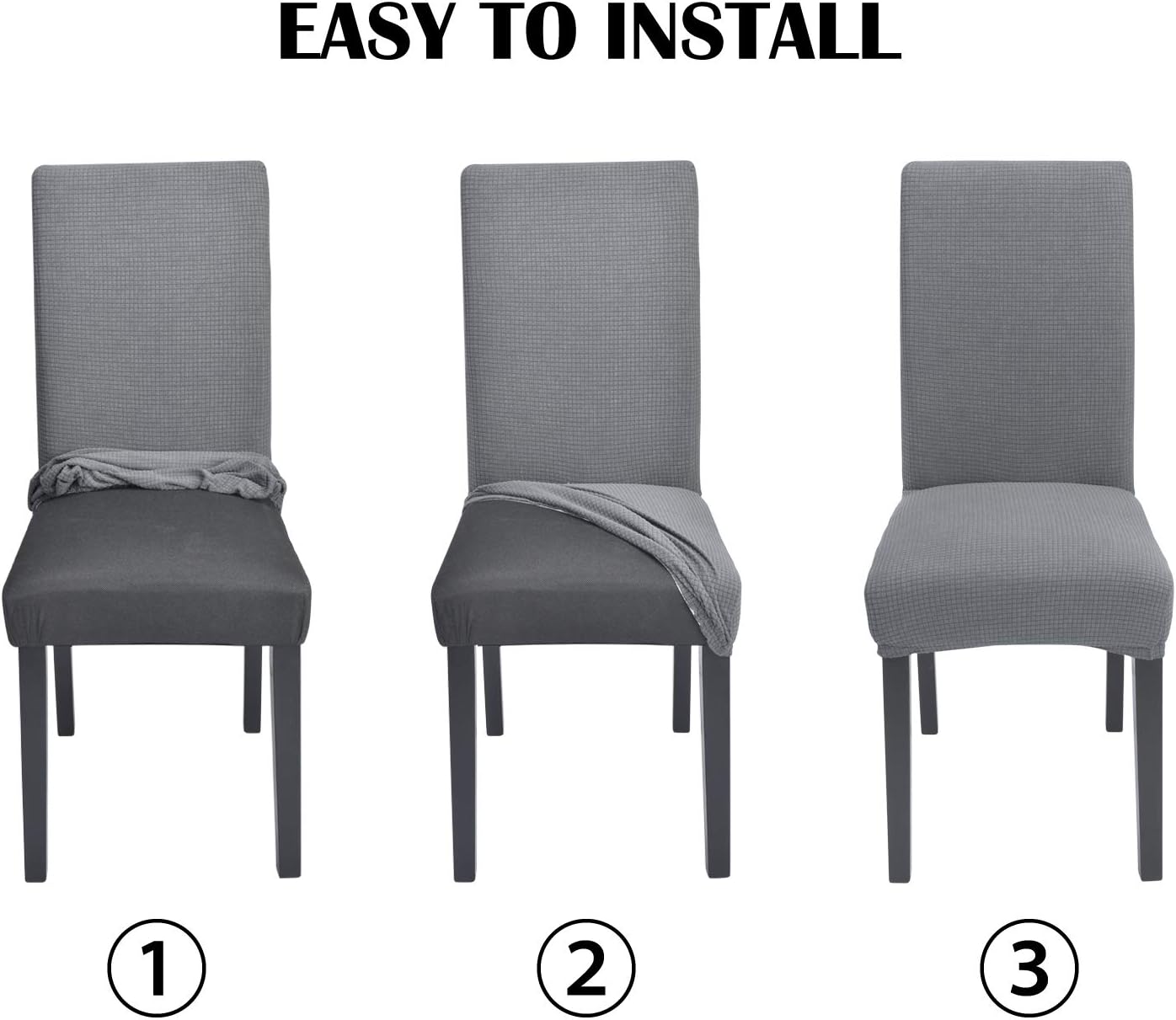 Dining Chair Covers Dining Room Chair Slipcover Protector Shield For Dog Cat Pets Chocolate Water Repellent Easy To Install High Stretch 4 Pack Home Decor Home Ekbotefurniture Com