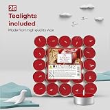 Price's Petali Apple Spice Tealights 25 Pack 4 Hour Burn Time view 7