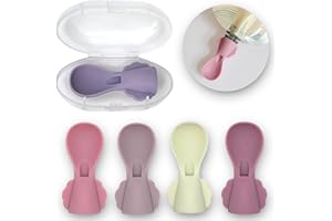 Little Whispers Baby Food Pouch Spoon Attachments - Stage 1, Small (Blossom) - 5 Pack