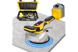 SUVIYA Tile Vibration Leveling Machine With A Kitbox Compatible With Dewalt 20V Max Battery, Portable Tiler Vibrator Tool with 8 Adjustable Speed,Digital Display for Floor,Tile,Wall,Thick Glass
