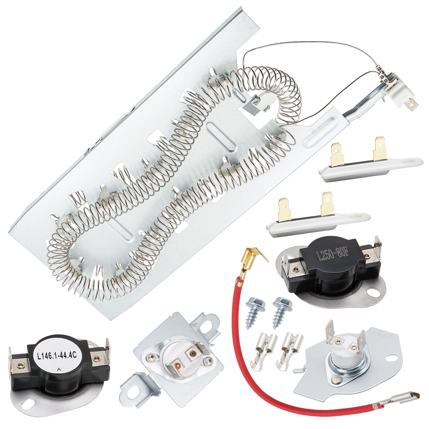 Photo 1 of Dryer Heating Element Kit Fit for Kenmore Elite 11084832201 11084834202 11084836201 11085081400 11085081401 11085087400 11085087401 11085088400 11085088401 11085089400 11087511702 11087531700