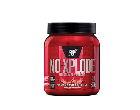 BSN N.O.-Xplode Pre Workout Pulver (Energy Booster mit Kreatin, Arginin, Beta Alanin, Koffein, Vitamin D und Vitamin B Komple