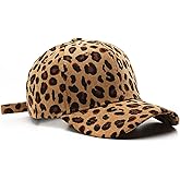 VPTMRP Leopard Print Hat Women Corduroy Baseball Cap Breathable Casual Hat