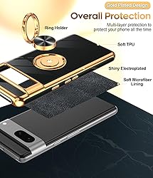 LeYi for Google Pixel 7 Case: 360° Rotatable Ring