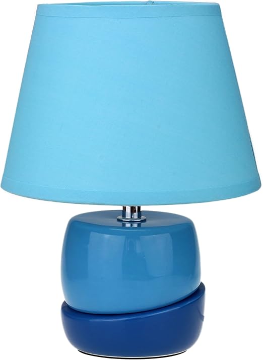 Emma Bedside Lamp Blue Amazon.co.uk Lighting