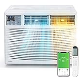 ROVSUN 8000 BTU Window Air Conditioner with Heat, Window AC Unit & Heater Combo with APP & Voice Smart Control, Timer Functio
