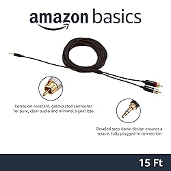 Amazon Basics 3.5 Aux to 2 x RCA Adapters, Audio