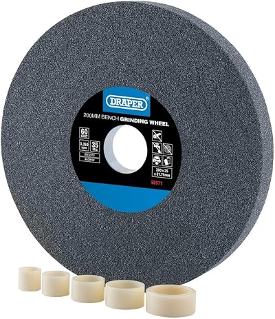 Draper 99571 Bench Grinding Wheel 200mm x 25mm 60G Coarse Aluminium Oxide