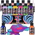 OPHIR Acrylic Pouring Paint, Set of 40 Bottles, 3.8OZBottles, 36 Colors and Magic Medium, Varnish, High Flow WaterBased Acrylic Paint, Pour Art Supplies for Pouring on Canvas, Wood, Glass, Paper,