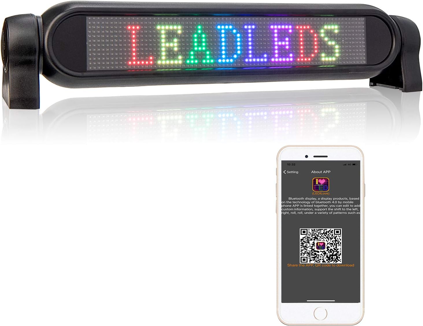 Amazon.com : Leadleds 12V Full Color LED Car Message Sign Bluetooth