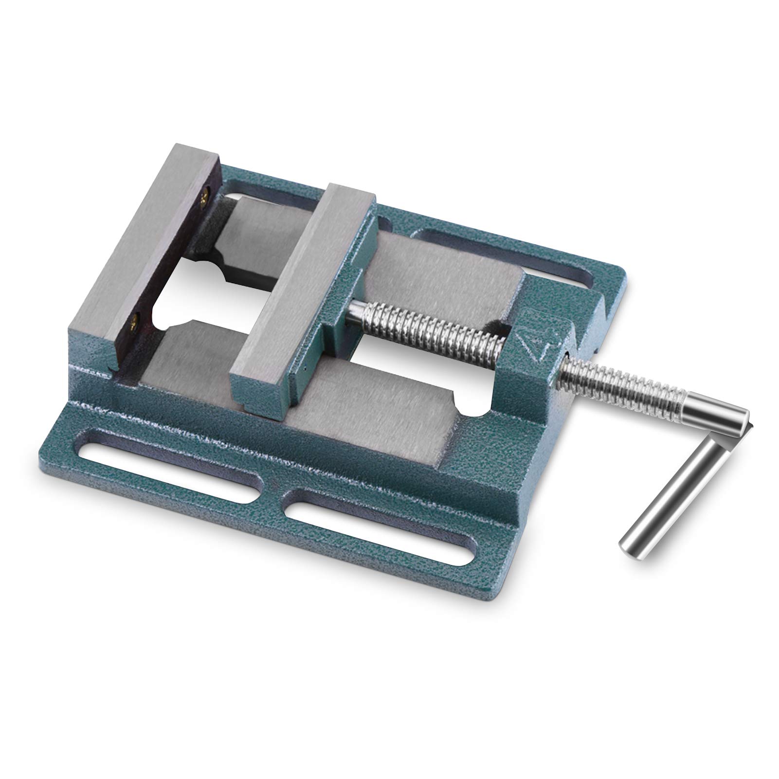 Pillar Bench Drill Vice, Mini Bench Drill Vice with Column Drill, Widen The Jaws, Stable and Unshakable, Drill Press Vice, for Milling Machine Machinery Maintenance, 18.5 x 16.6 x 2.7cm