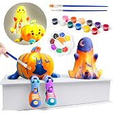 Paint Your Own Pumpkin Night Light and Ghost Lamp Kit, DIY Halloween Crafts | Arts and Crafts for Kids Ages 8-12, Halloween Arts and Crafts Kits for Kids, Halloween Party Favors for Boys Girls Ages 3-12