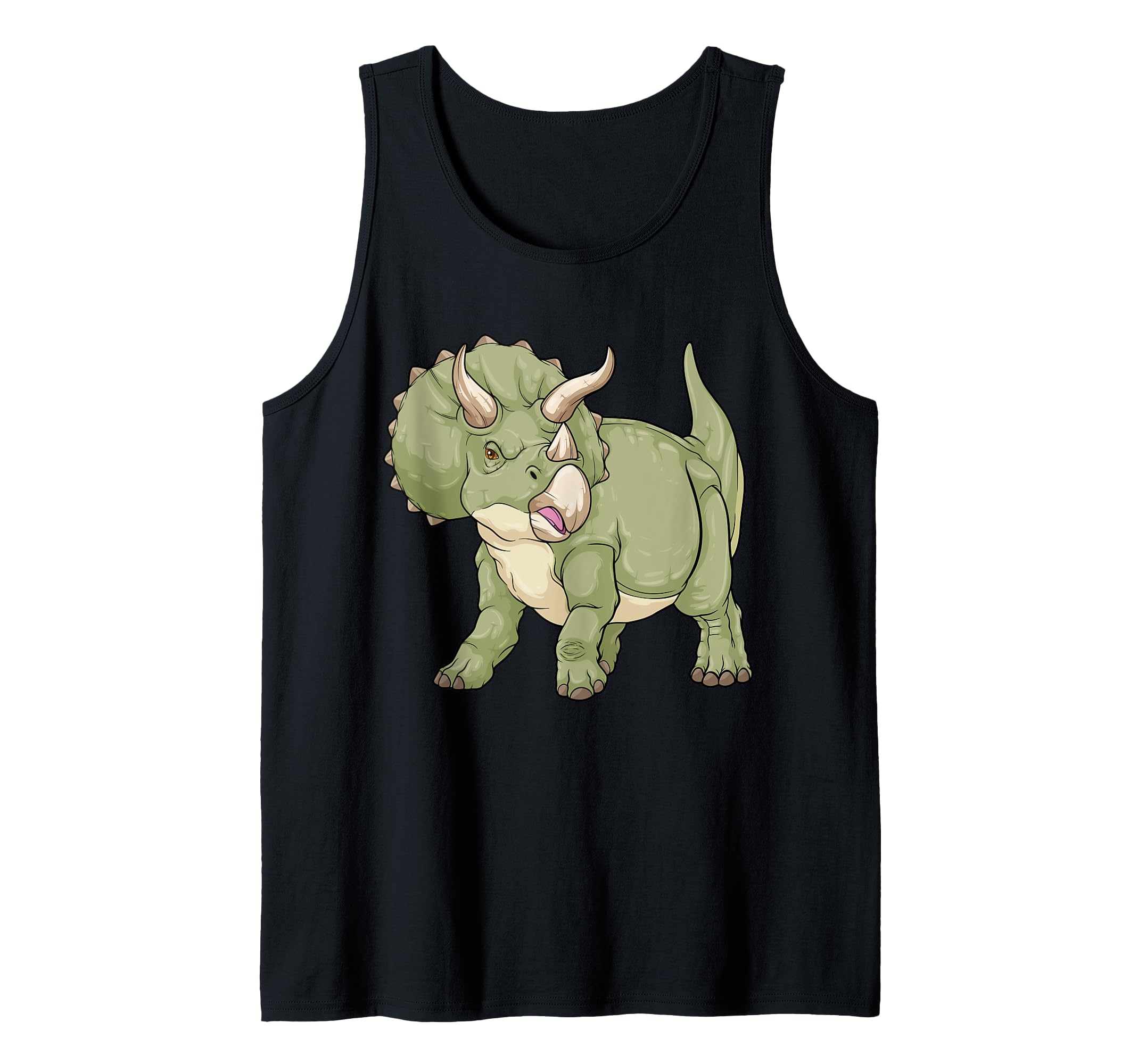 Triceratops Dinosaur Prehistoric Herbivores Dino Kids Boys Tank Top