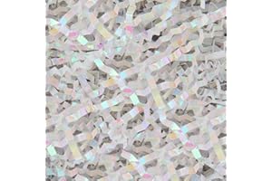 Caleihd Crinkle Cut Paper Shred Filler 1LB Shredded Paper for Gift Box Baskets Wrapping and Filling (Diamond White)