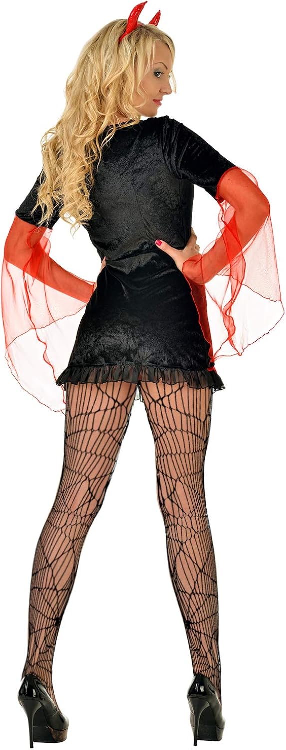 4 Pairs Women Halloween Fishnet Pantyhose Spider Web Pattern Tight Mesh High Stockings, 4 Styles: Clothing