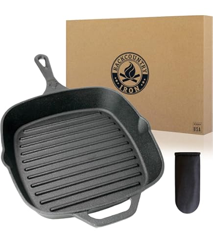 Norpro 8,75-inch ronde gietijzeren grillpers