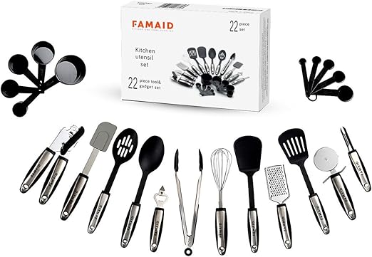 Amazon Com Premium Kitchen Utensils Set 22pc Cooking Baking