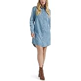 Wrangler Womens Women's Denim Shirt Dress