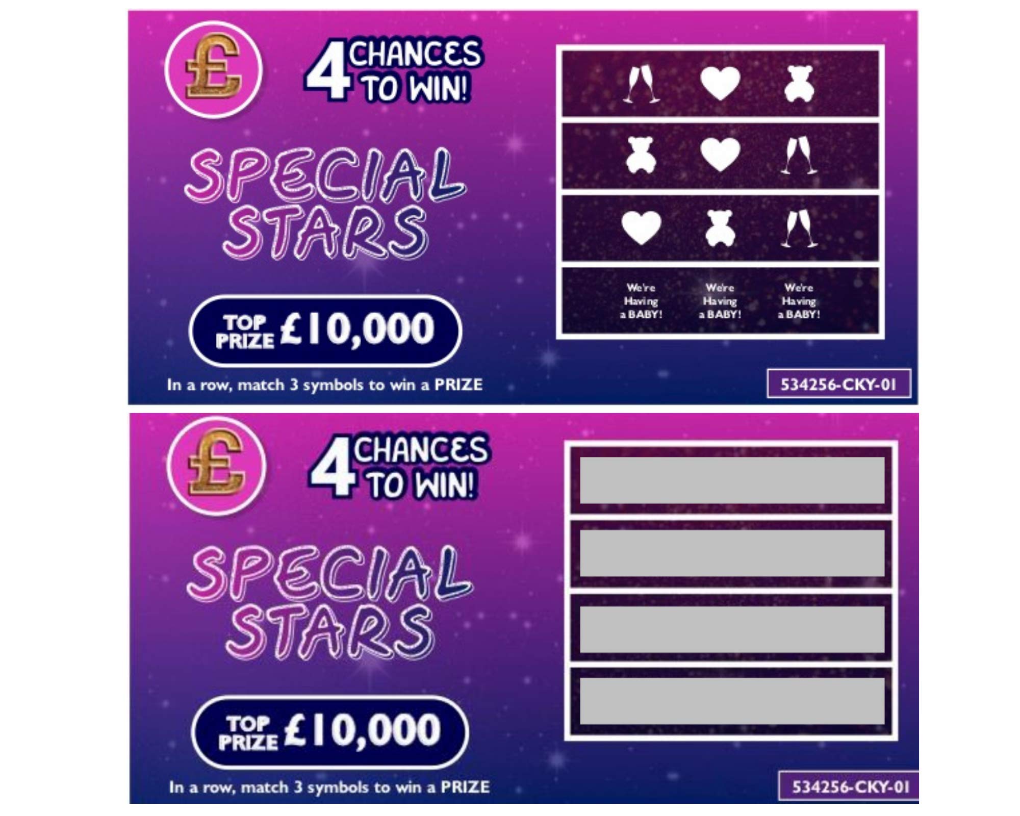 6 Pack Pregnancy Announcement Scratch Cards:We’re Having a Baby Surprise Novelty Reveal Scratch Off Fake Lottery Card Gift for Dad New Grandparents Family (6 Cards)