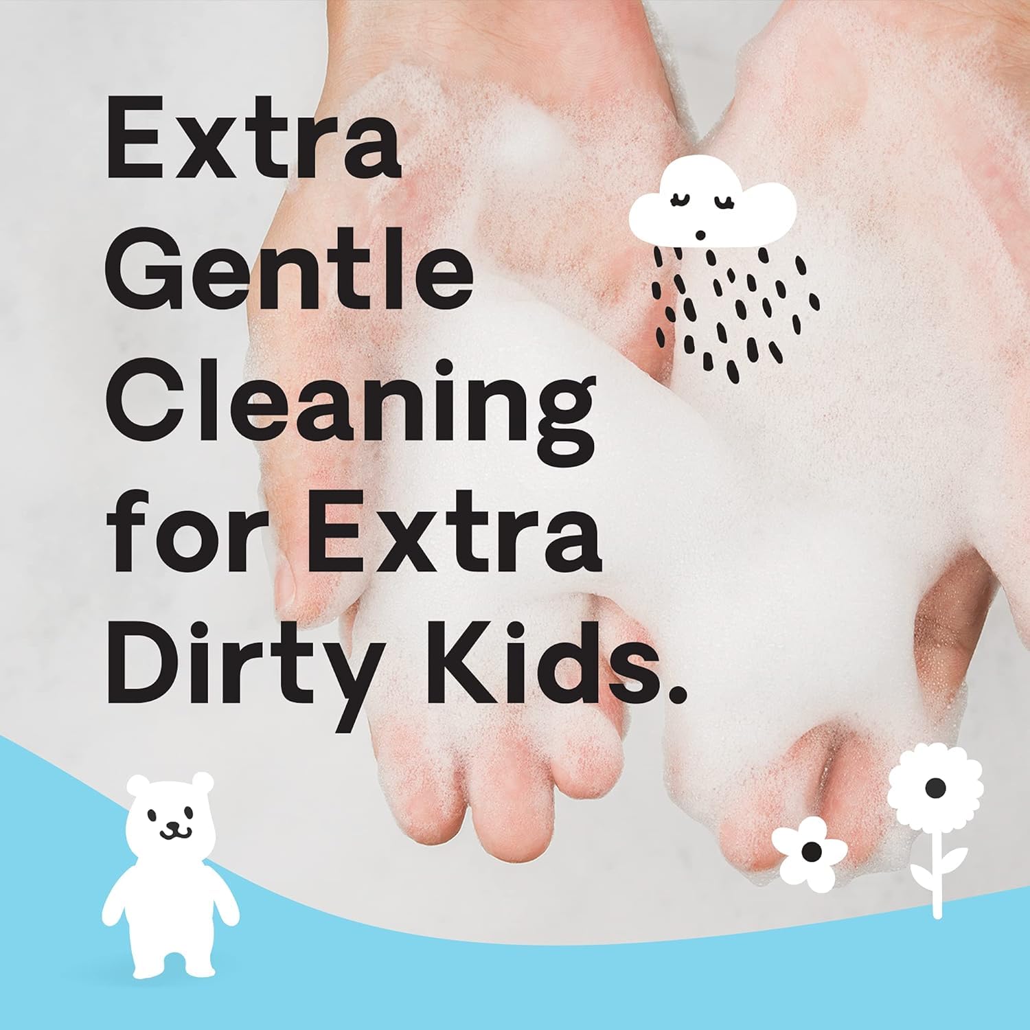 Hello Bello Shampoo and Body Wash, Gentle Hypoallergenic Formula for Babies and Kids, Vegan and Cruelty-Free, Fragrance Free, 10 fl oz