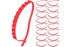 TOBBOMEY 20pcs Anti-skid Snow Chains for Car Tires Traction Cable Tie for Trucks Winter Driving Emergency