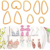 Puocaon Boho Polymer Clay Cutters - 9 Pcs Basic Clay Cutters for Earrings Jewelry