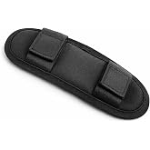 Removable Backpack Strap Pads, Universal Breathable Cushion, Black Shoulder Strap Pad for Backpack, Luggage, Guitar Strap, Laptop Bag