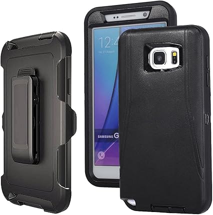 Caso de Otterbox Defender Series Samsung Galaxy Note 9 Negro Cubierta Pantalla menos Nuevo