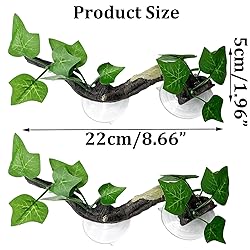 PINVNBY 2 PCS Reptile Corner Branch Terrarium Plant