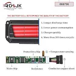 RDSJK 088796 088789 088772 Battery Replacement for