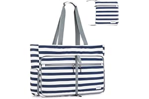 G4Free Extra Large Beach Bags for Women, Foldable Beach Tote Bag with Zipper, Sandproof Waterproof Beach Tote Pool Bag