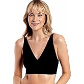 Floatley Cozy Wireless Plunge Bra for Women, Buttery Soft Comfort Seamless Everyday Bra with Embedded Pad