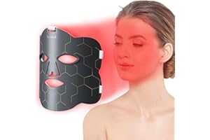 Hottoerak Red Light Therapy for Face, LED Red Light Therapy Mask 660nm & 850nm Wavelength for Home Use