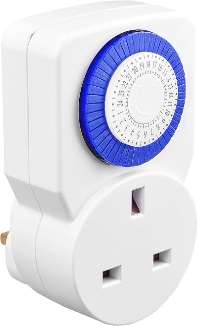 Masterplug TMS24-MP Energy Saving Daily Mechanical Segment Timer Plug White
