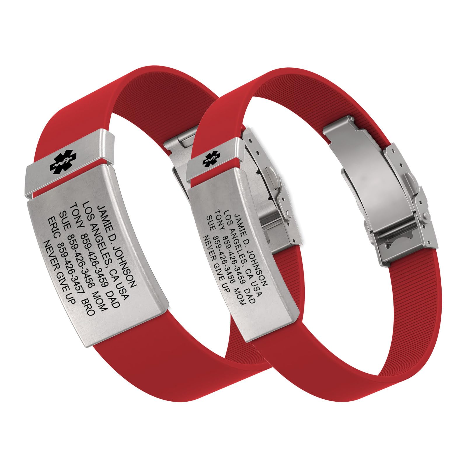 ROAD iD Personalized Medical Identification Bracelet Premium ID