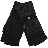 COACH womens Signature C Metallic Knit Pop Top Glove