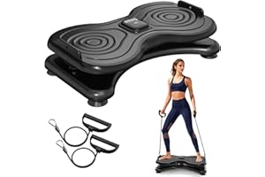 LUBBYGIM Silent Waist Twist Machine, Anti-Slip Twister Exercise Board with Stable Base, Waist Twisting Disc for Safe Ab Workout and Foot Massage at Home or Gym