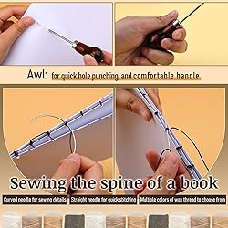 33 Pcs Bookbinding Kits 4 Pcs Bone Folder Paper