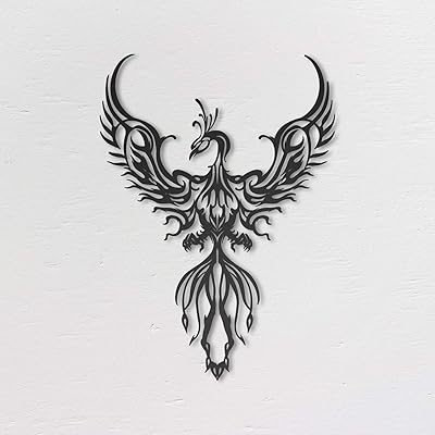 Buy Northshire Metal Wall Decor Phoenix Metal Wall Art Black Wall Decor Bathroom Decor Bedroom Decor And Kitchen Wall Decor Wall Decorations For Living Room Online In Kazakhstan B07vc5gydq