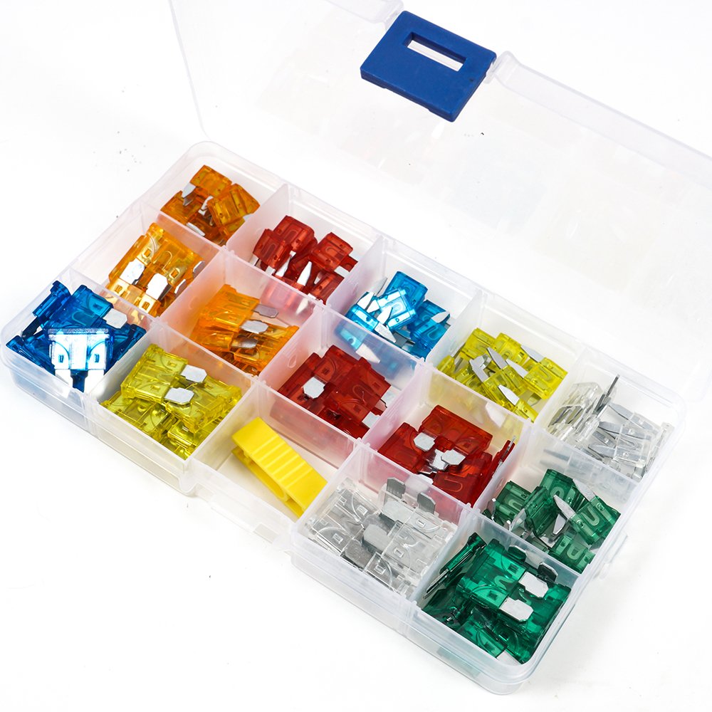 DIYI 120pcs 6 Size Standard Fuse ATS Blade Assortment Set Car Boat Truck SUV Automotive Replacement Fuses Kit