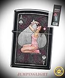 7949 Ace of Spades Pinup Black Matte Finish Full