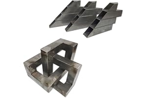 ALL ABOUT STEEL Just Weld It -Geometric Knotted Steel Sculpture Welding Practice with 1.5" Width and 19 Gauge, Steel Tubing CNC laser cut